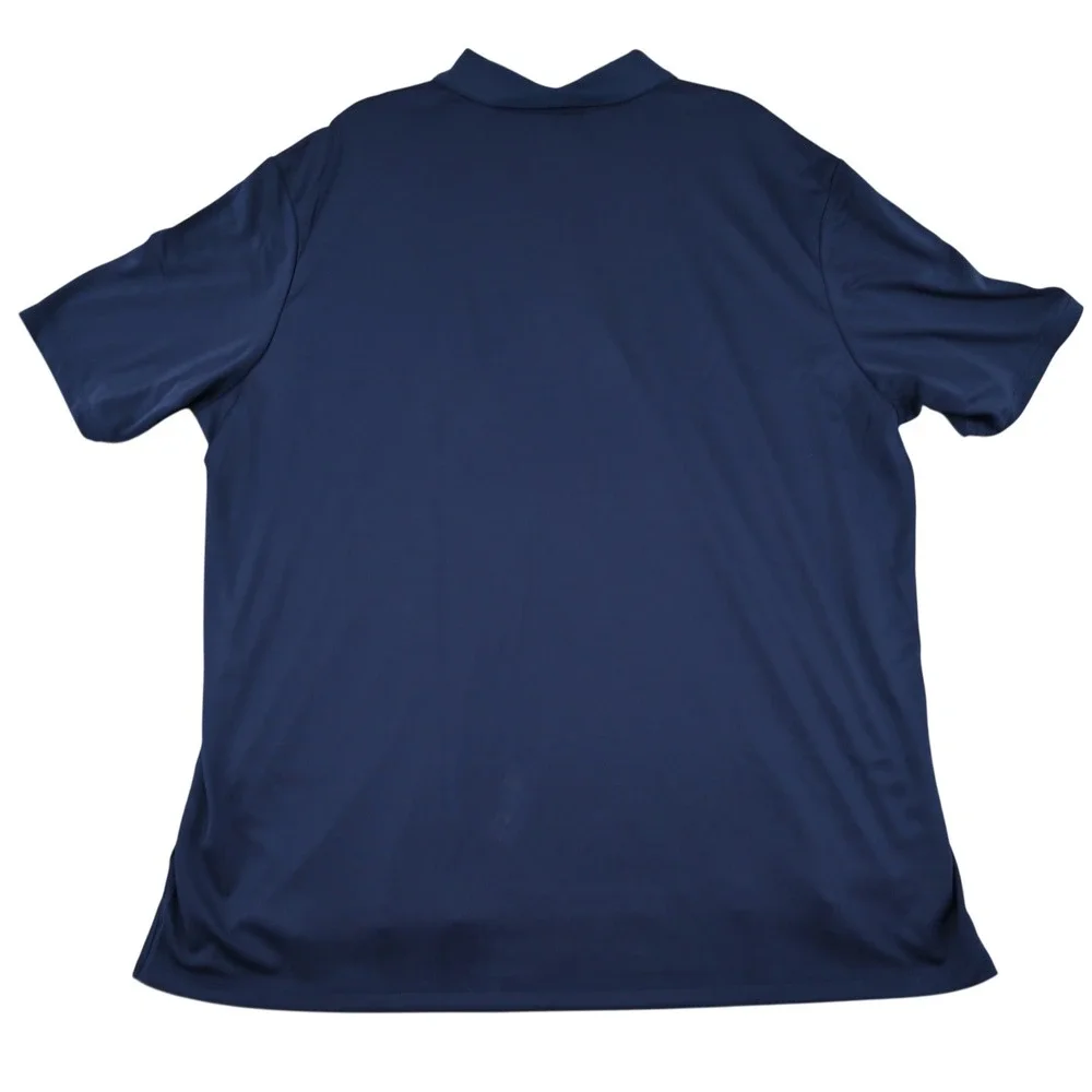 NWT Adidas AdiPerform Men's Golf Polo Shirt Navy Blue 2XL AE4777 UPF 30
